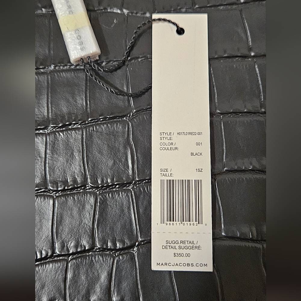 NWT Marc Jacobs Micro Leather Tote Croc Embossed Tote - Picture 9 of 9